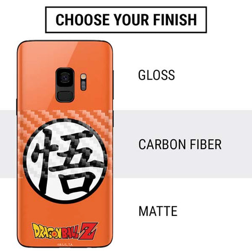 Dragon Ball Z Goku Iconic Kanji Symbol Galaxy S9 Skin